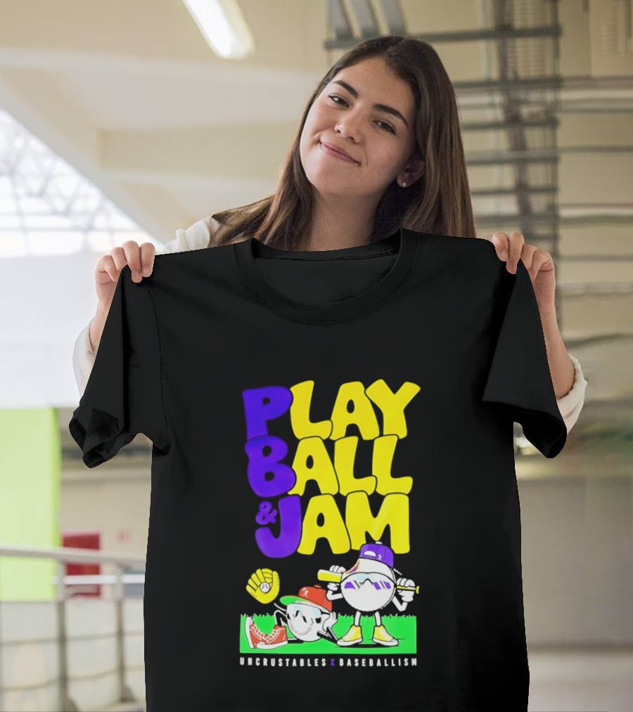 Play Ball Jam Uncrustables Baseball Fun T-Shirt