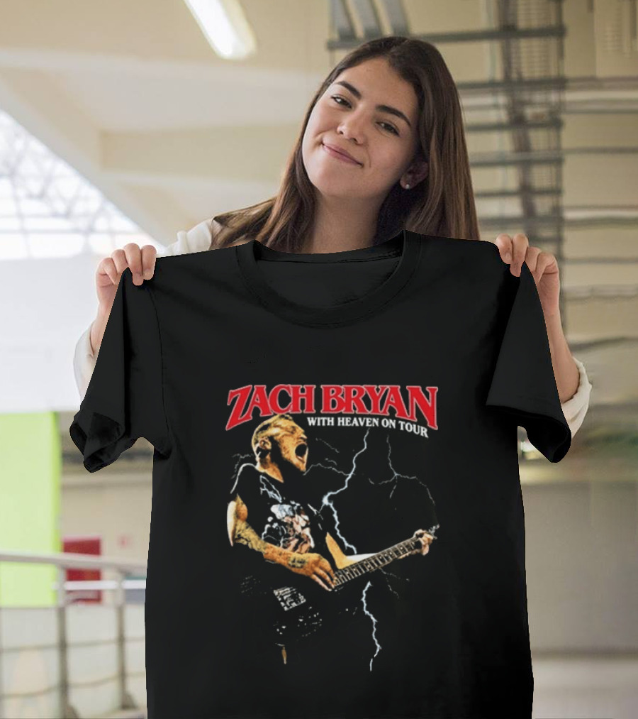 Zach Bryan With Heaven On Tour Live 8.13.2026 Empower Field Mile High Denver Co T-Shirt