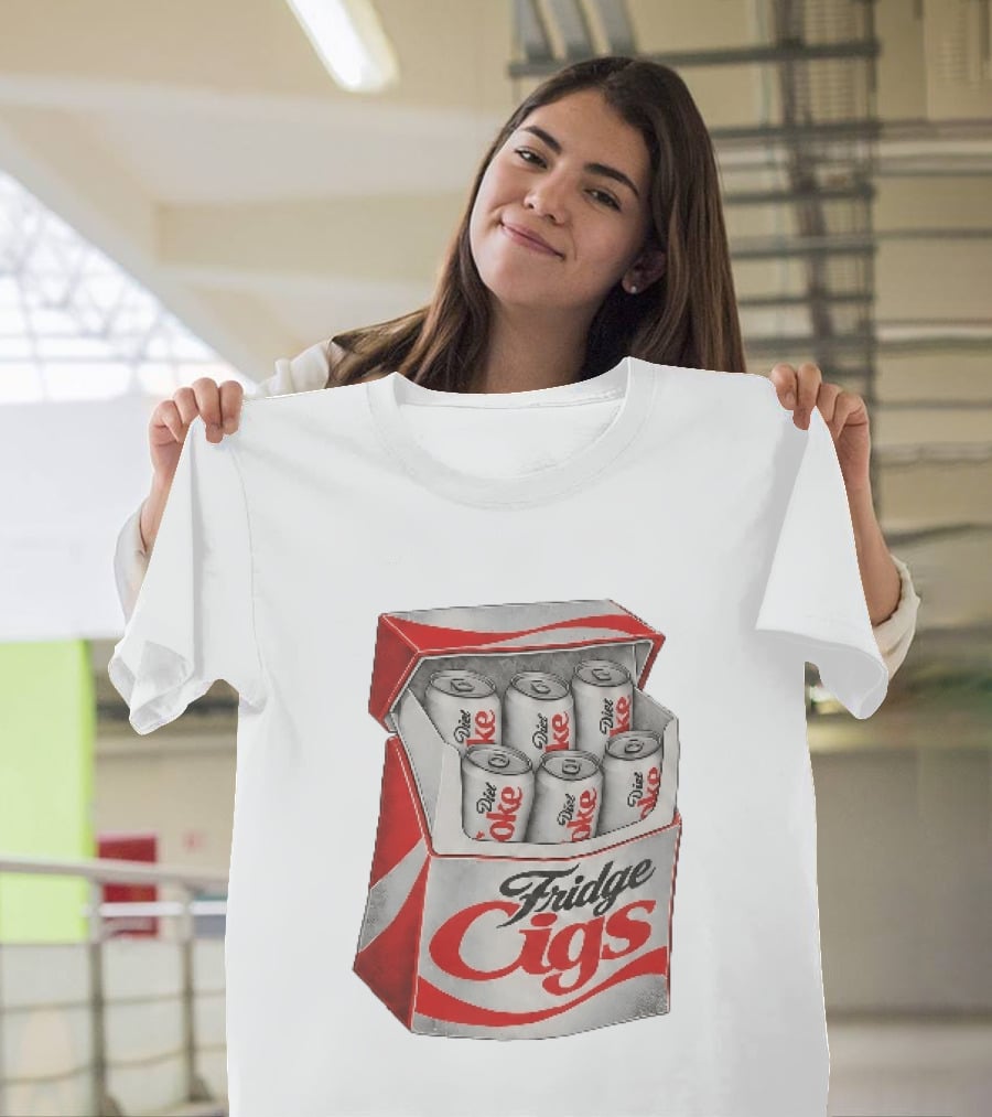 Fridge Cigs Box With Diet Coke Cans T-Shirt