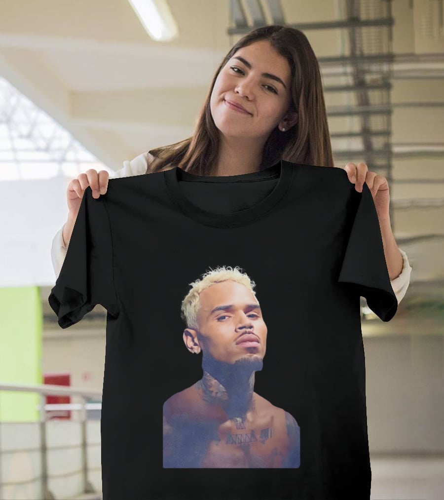Chris Brown Blond Hair Tattoo T-Shirt