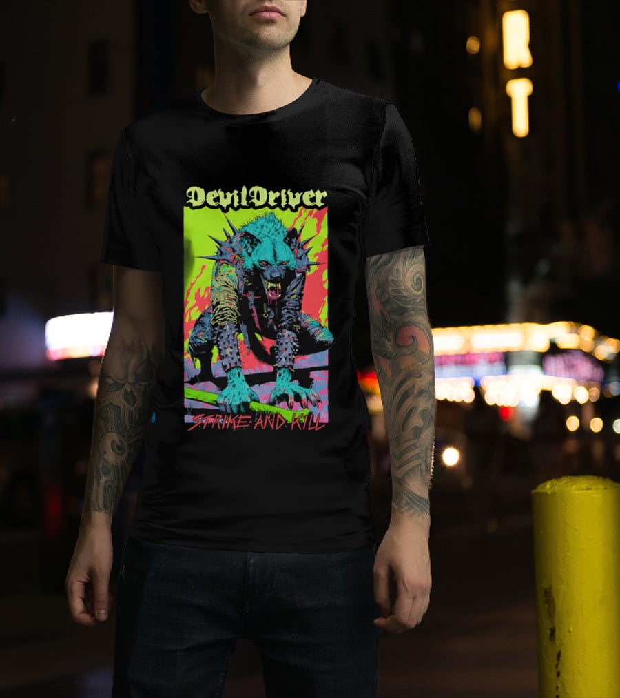DevilDriver Strive And Kill Bone Hyena T-Shirt