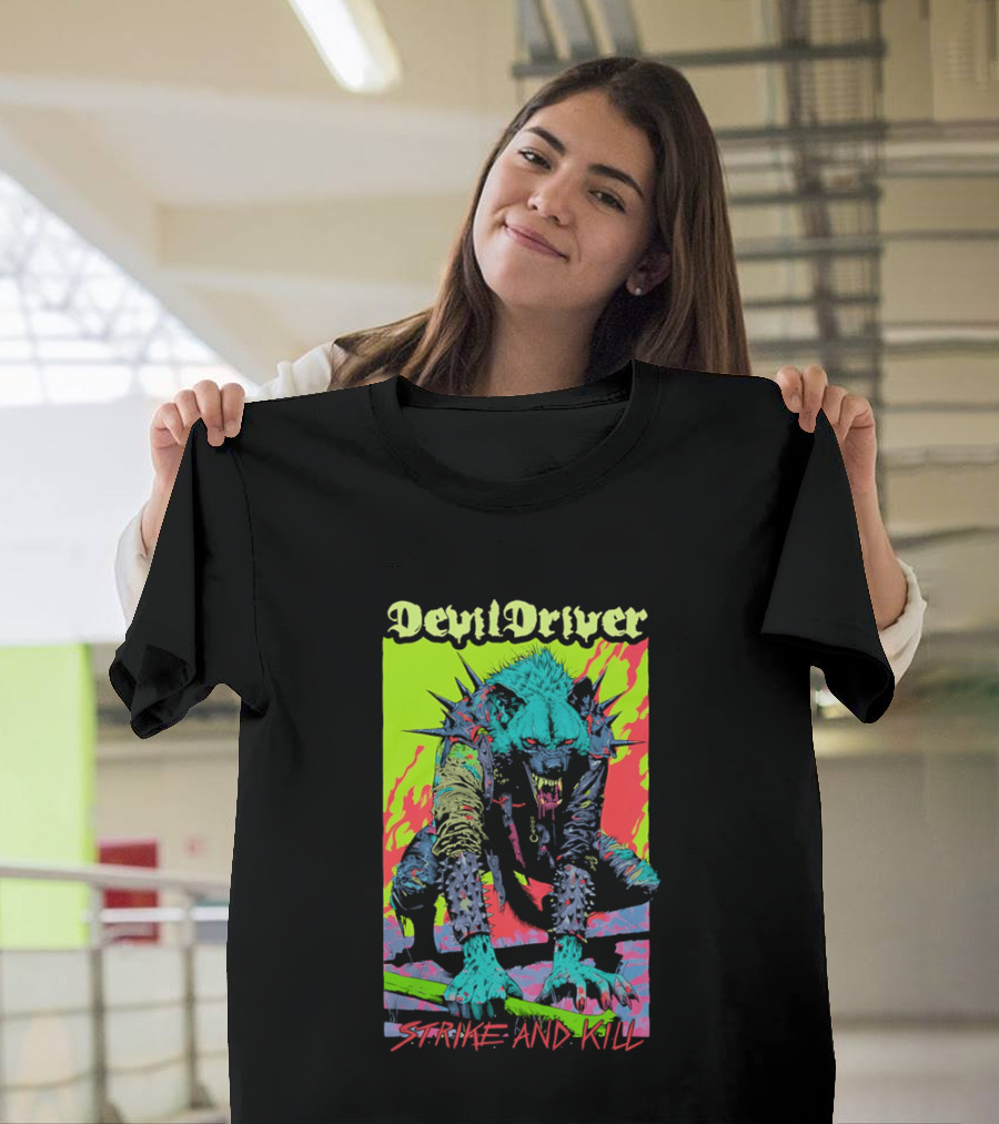 DevilDriver Strive And Kill Bone Hyena T-Shirt
