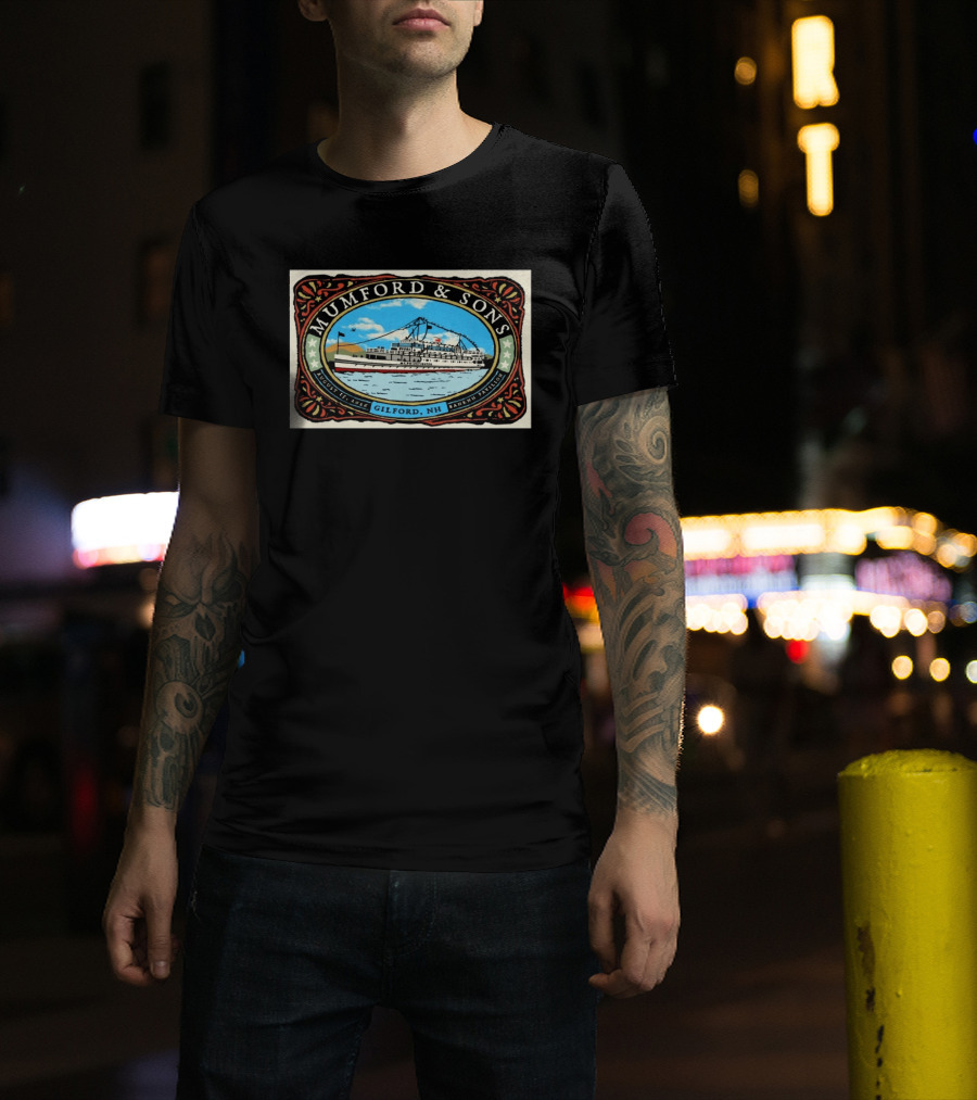 Mumford & Sons BankNH Pavilion Gilford NH August 15 2026 With Steamboat T-Shirt