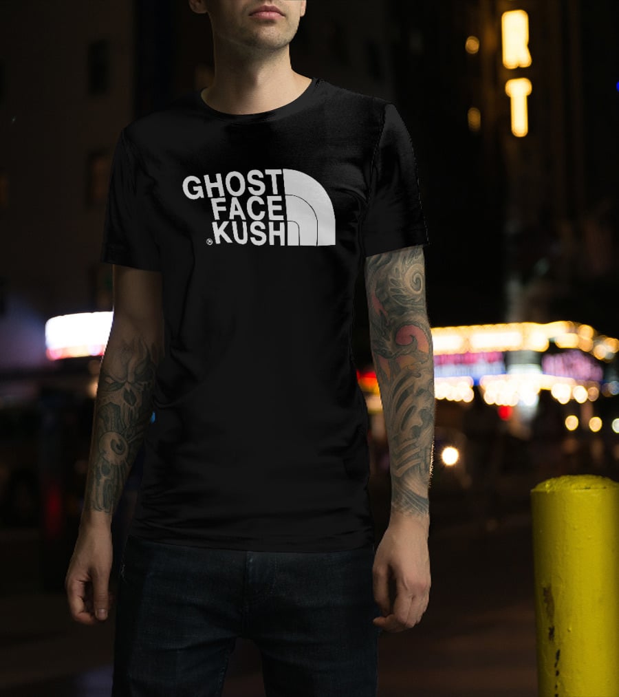 Ghost Face Kush North Face T-Shirt