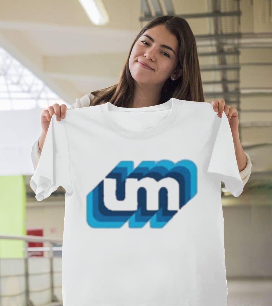 Umphrey's Mcgee Triple Wide Youth UM Overlapping Blue Letters T-Shirt