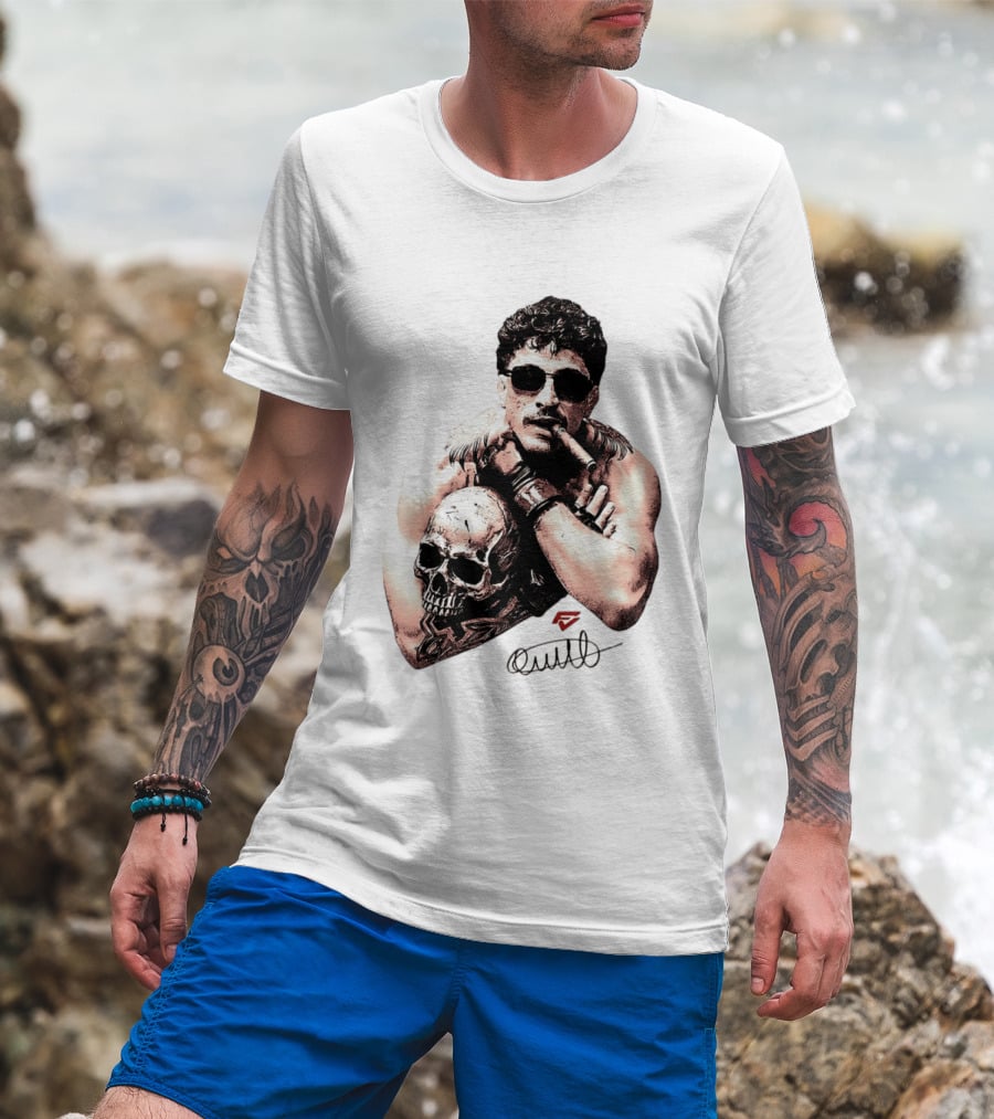 Smokilld Smokebreak Skull Tattoo Sunglasses Cigar T-Shirt