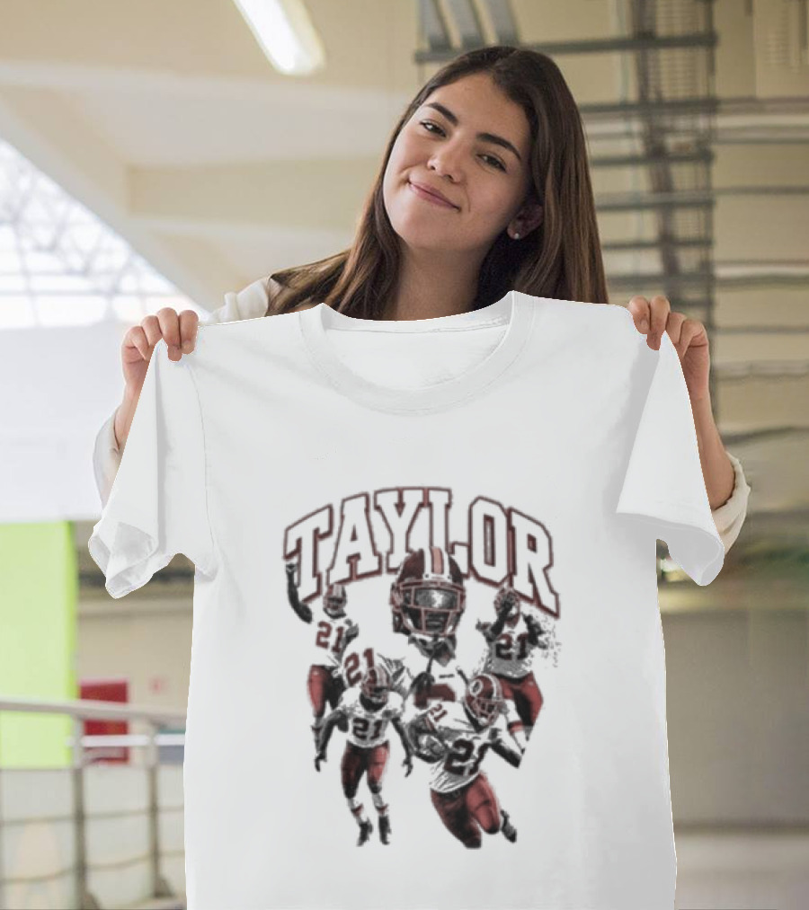 Taylor Washington Redskins 21 Northwest Stadium Football T-Shirt