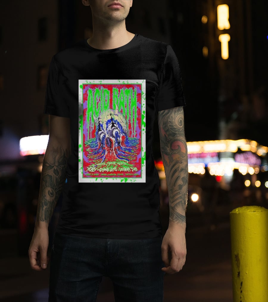 Acid Bath Job Nunemacher Pioneer Courthouse Square Portland Oregon August 16 2026 T-Shirt