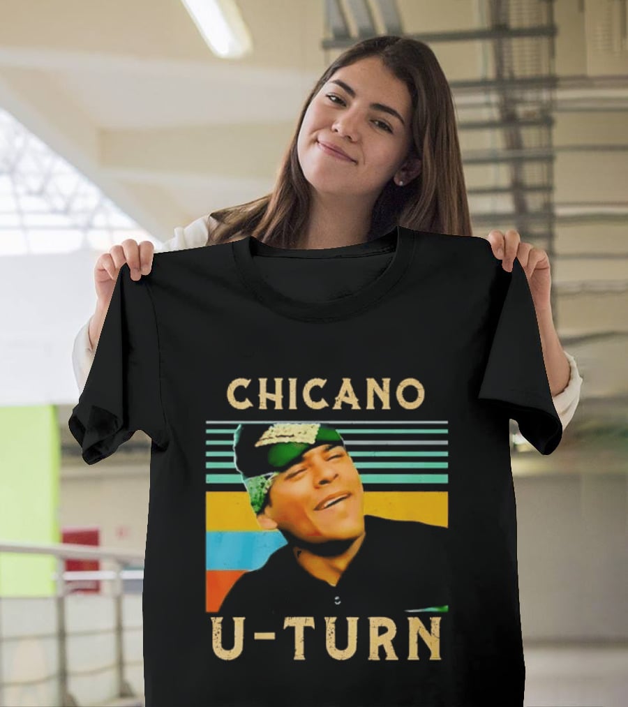 Chicano U Turn Sunset Stripes Smiling Man Bandana T-Shirt