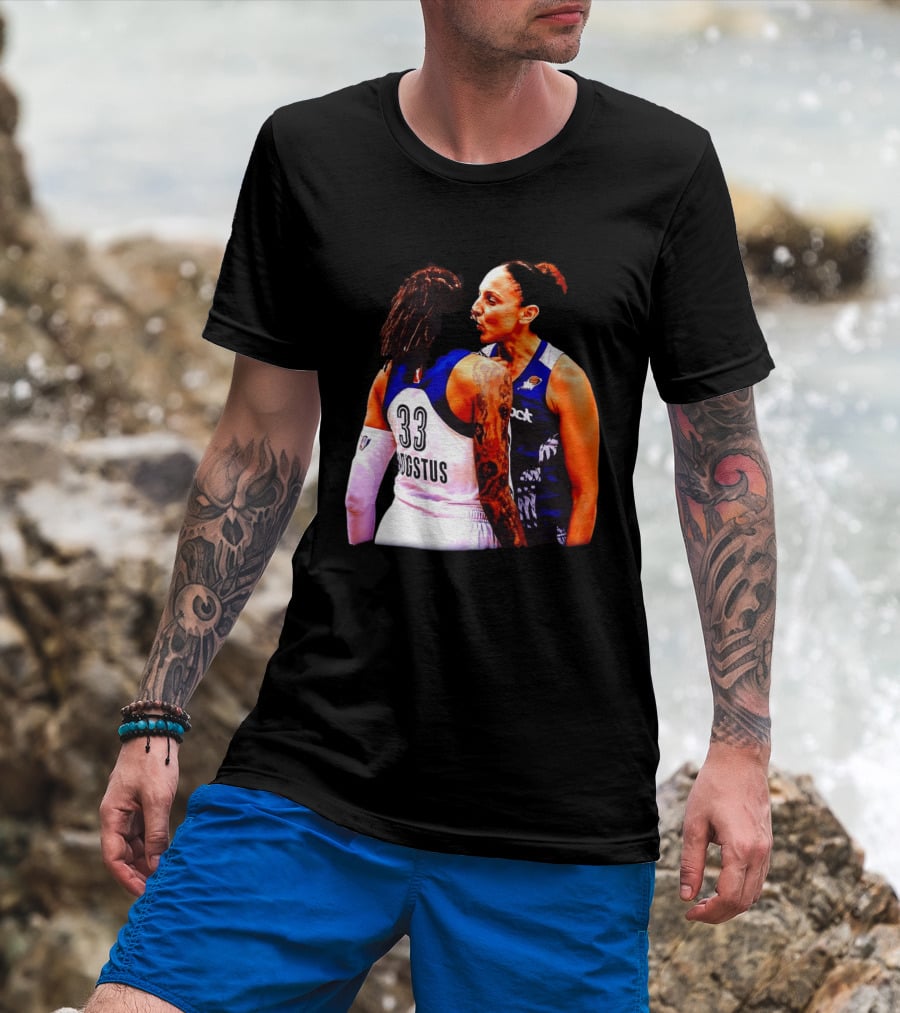 WNBA Diana Taurasi And Seimone Augustus Iconic Encounter Basketball Moment T-Shirt