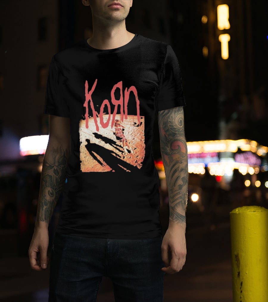 Korn Self Titled Album Cover Art With Distressed Child T-Shirt