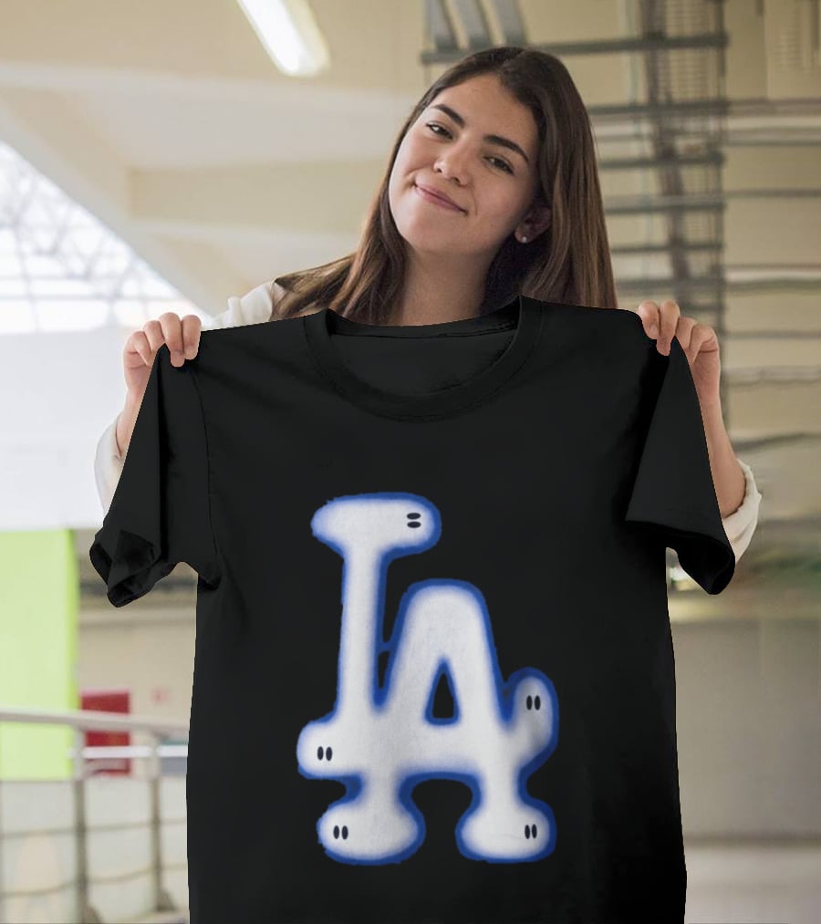 LA Dodgers Blue Ghost Airbrush T-Shirt