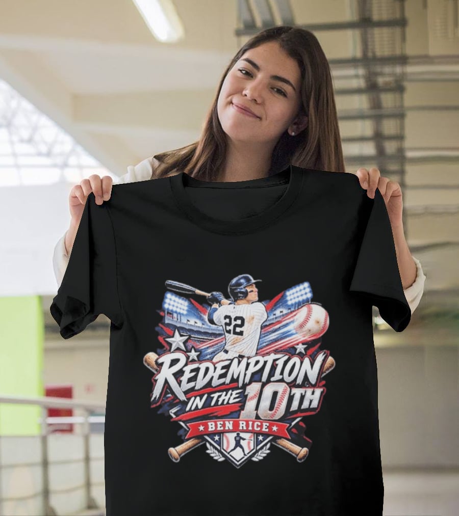 Redemption In The 10th Ben Rice Baseball Number 22 T-Shirt
