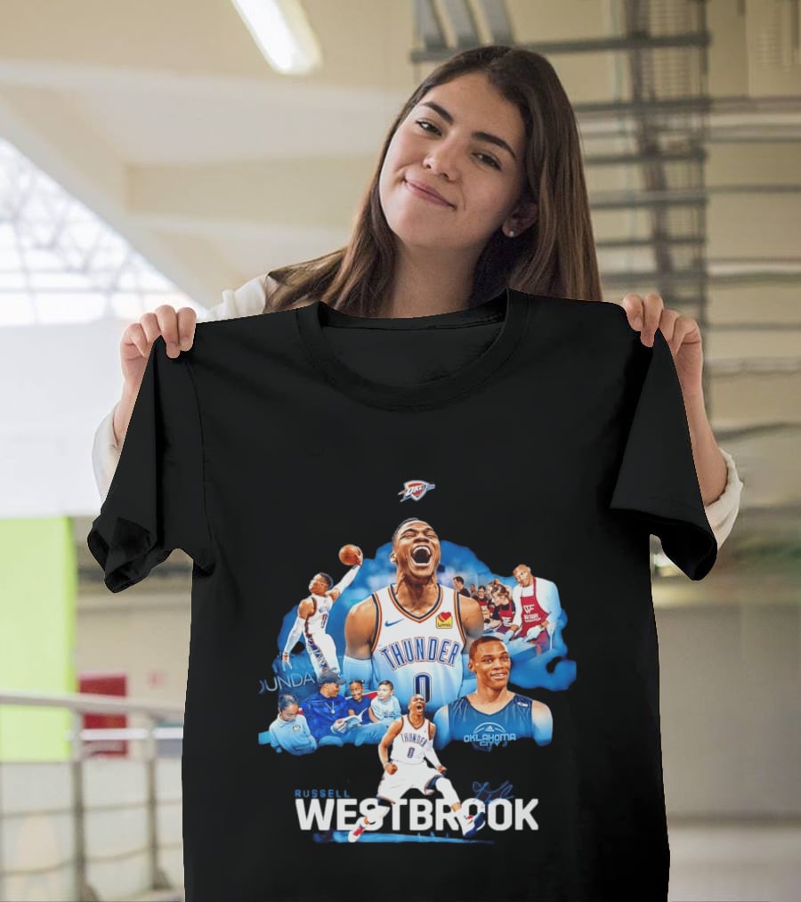 Russell Westbrook Thunder Basketball Oklahoma City Legends T-Shirt