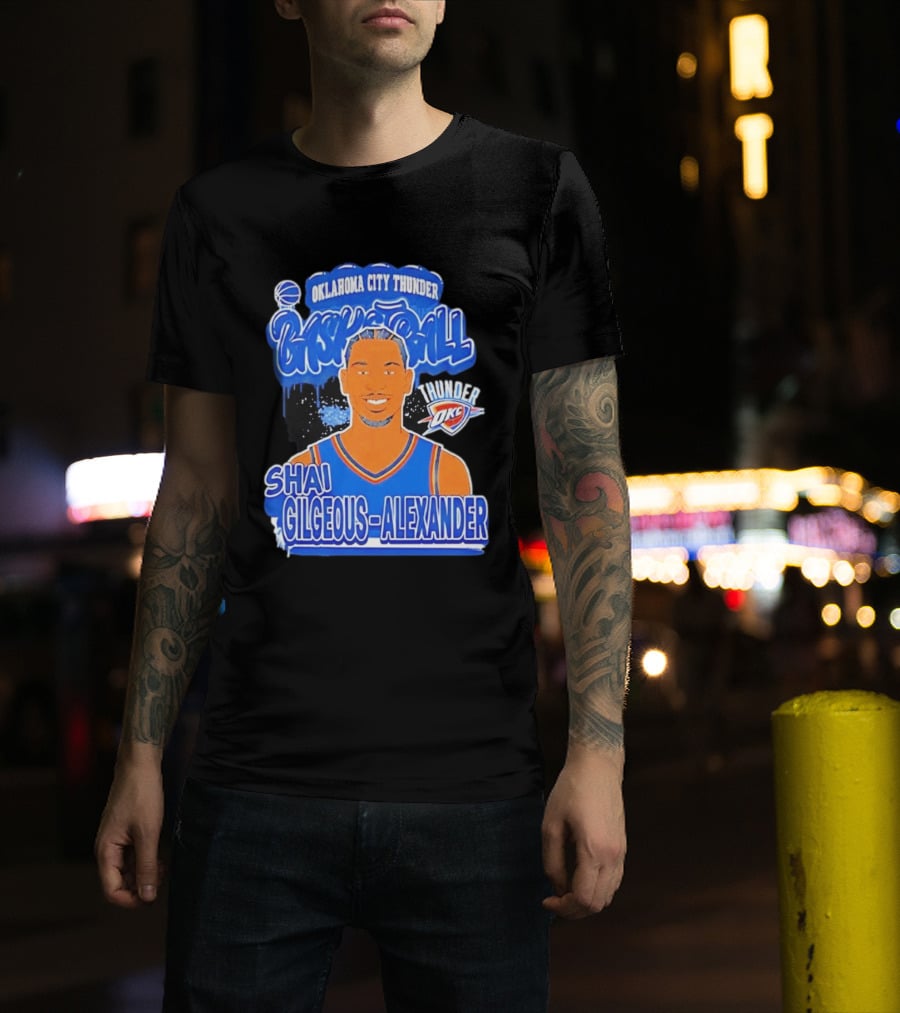 Shai Gilgeous Alexander Oklahoma City Thunder Basketball OKC Thunder T-Shirt