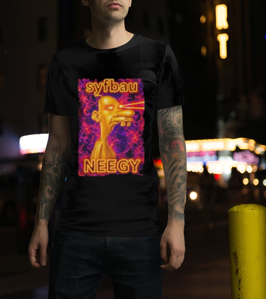 Syfbau Neegy Laser Eyes T-Shirt