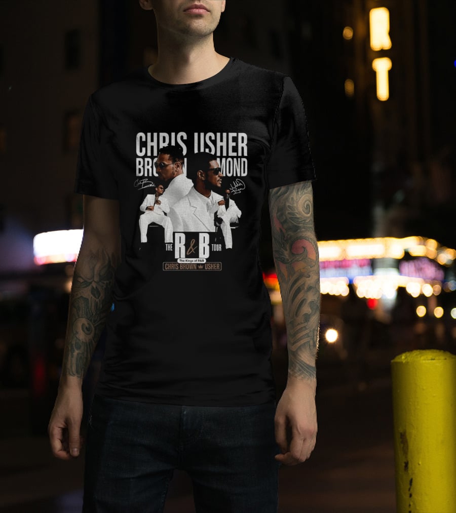 Chris Brown Usher The Kings Of R&B Tour 2026 T-Shirt