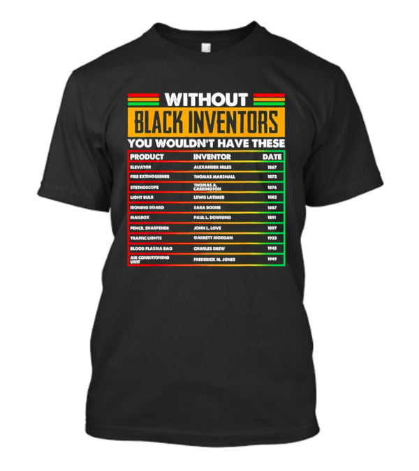 Without Black Inventors You Wouldn't Have Elevators Fire Extinguishers Stethoscopes And More T-Shirt
