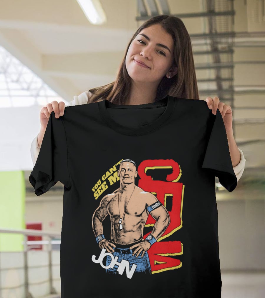 You Can't See Me John Cena Retro Style WWE Fan Favorite T-Shirt