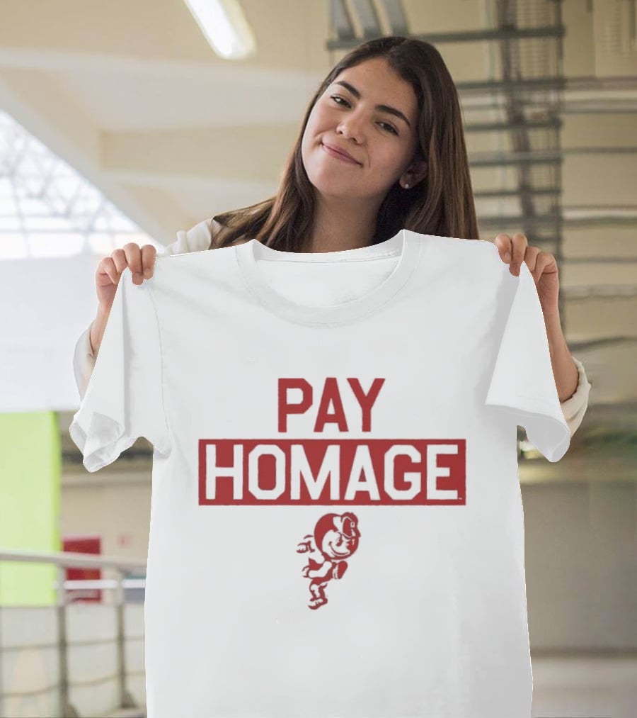 Ohio State Buckeyes NCAA Pay Homage Running Brutus T-Shirt