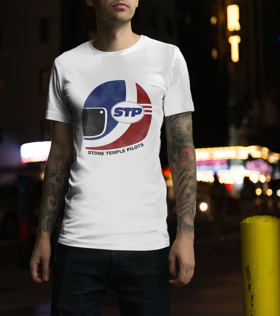 Stone Temple Pilots STP Helmet T-Shirt