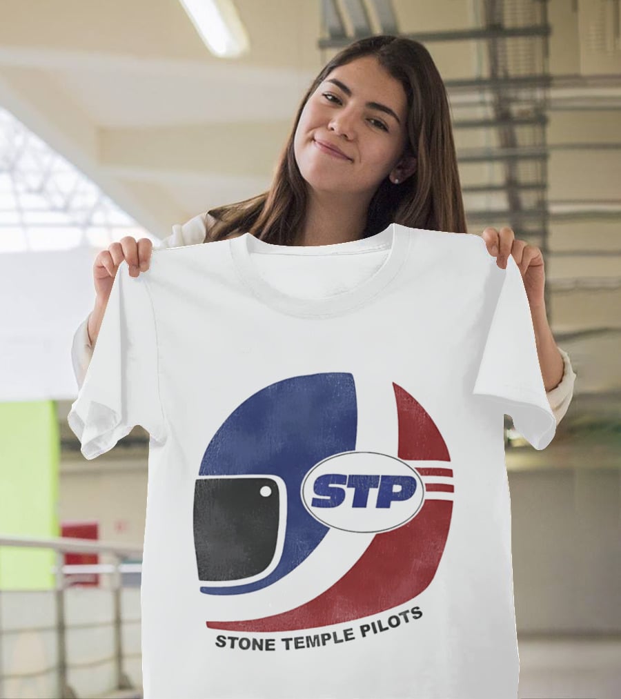 Stone Temple Pilots STP Helmet T-Shirt