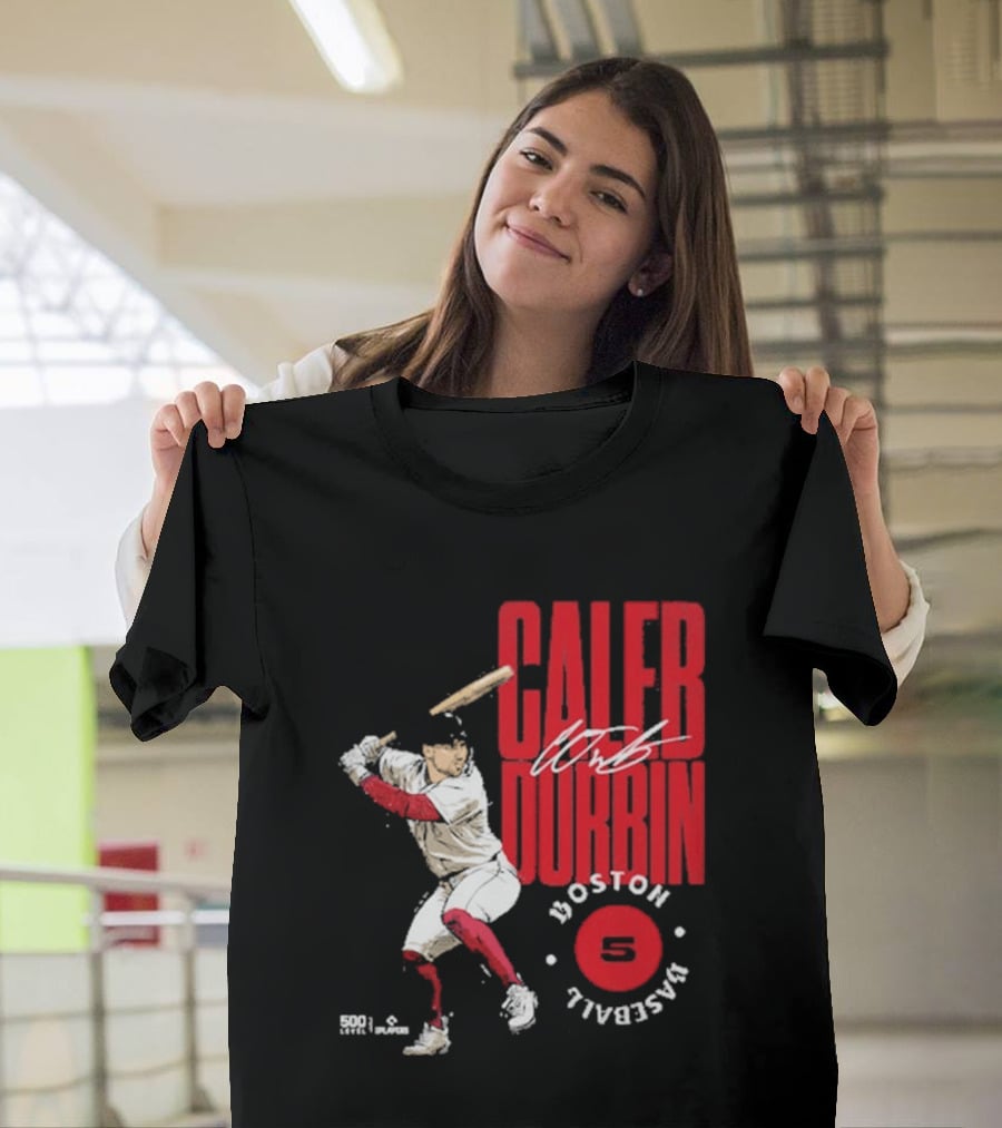 Caleb Durbin Boston Baseball Stamp Number 5 T-Shirt