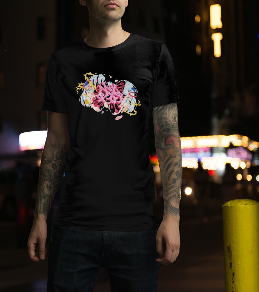 Hghmnds Head Split Surreal Pop Art Explosion T-Shirt
