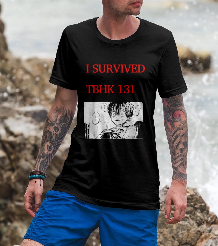 I Survived Tbhk 131 Crying Boy Manga Panel Japanese Comic Scene T-Shirt