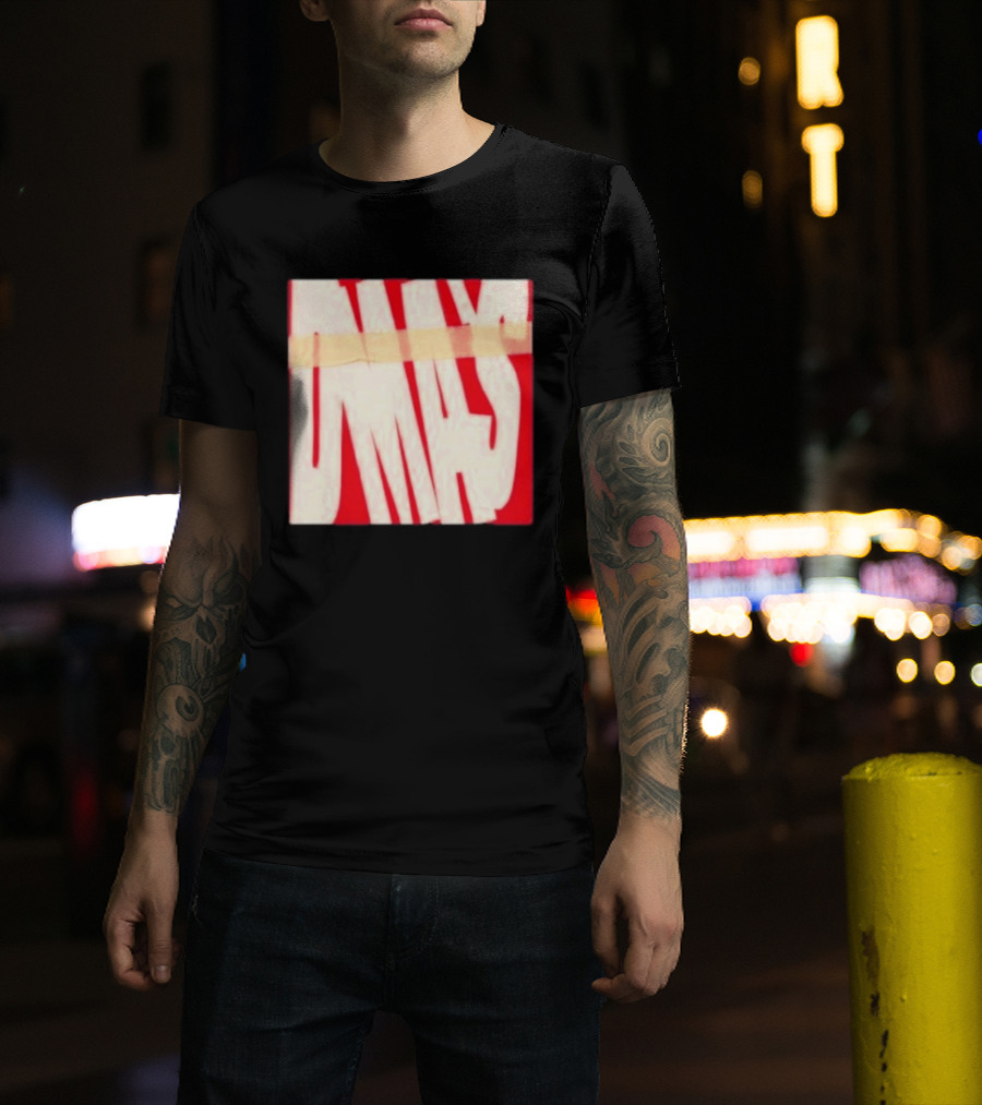 DMA's DMA's Album Cover Art Distorted Red White T-Shirt