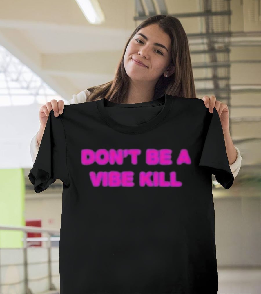 Madonna Don't Be A Vibe Kill Pink T-Shirt