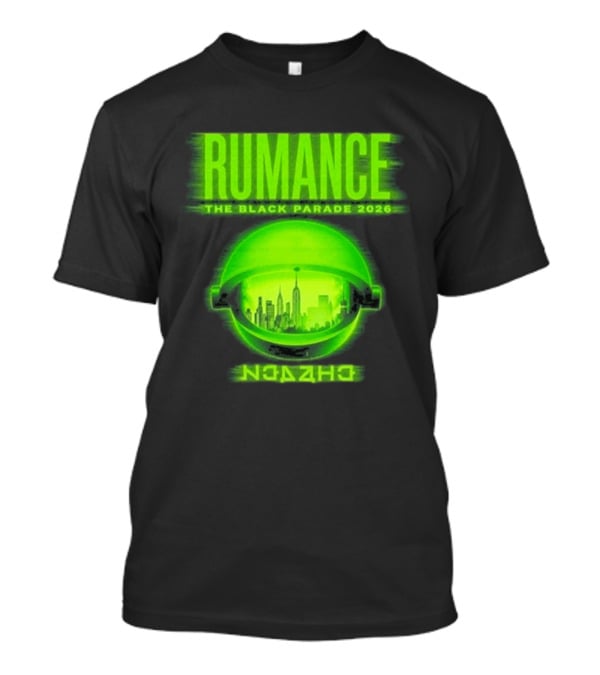 RUMANCE The Black Parade 2026 Neon Cityscape T-Shirt