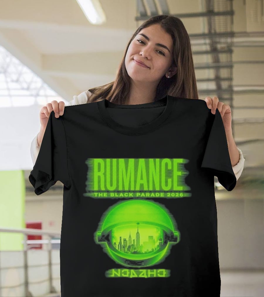 RUMANCE The Black Parade 2026 Neon Cityscape T-Shirt