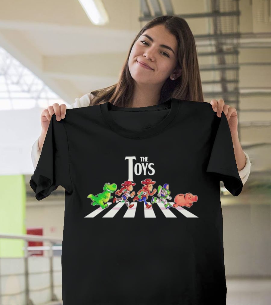 Rex Jessie Woody Buzz Lightyear Hamm The Toys Abbey Road T-Shirt