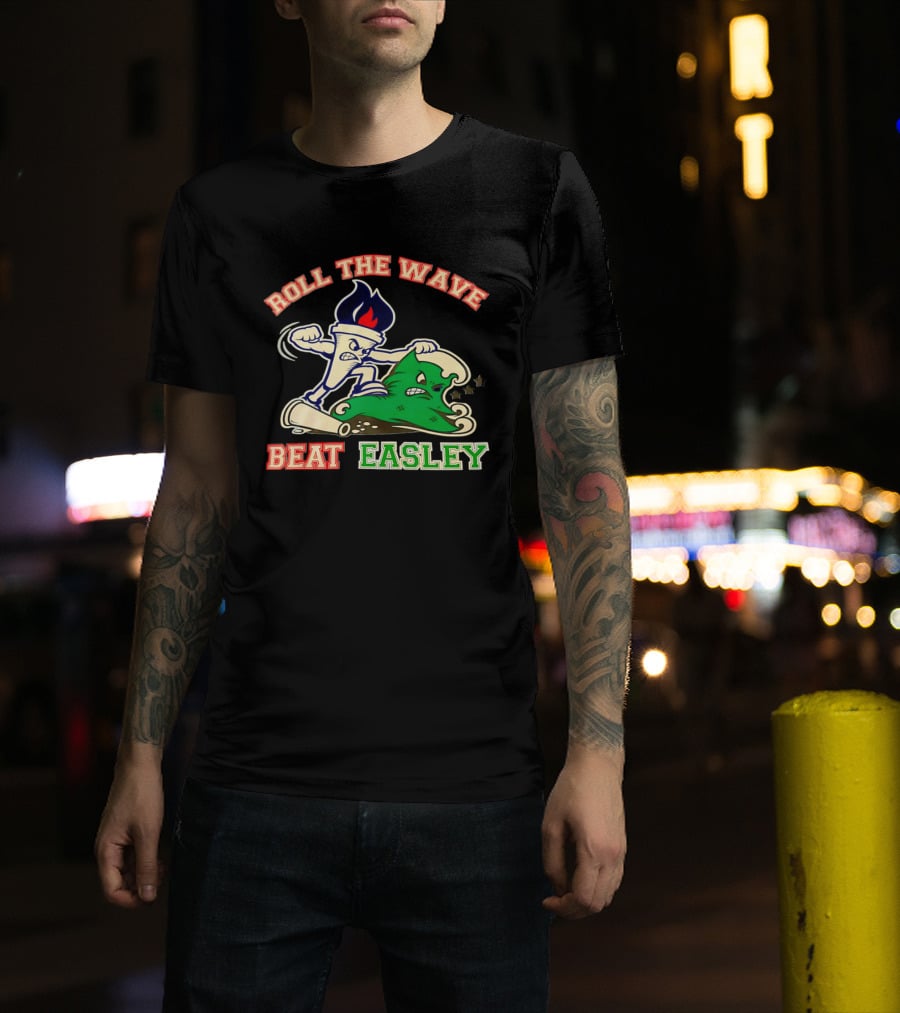 Roll The Wave Beat Easley Torch Green Wave T-Shirt