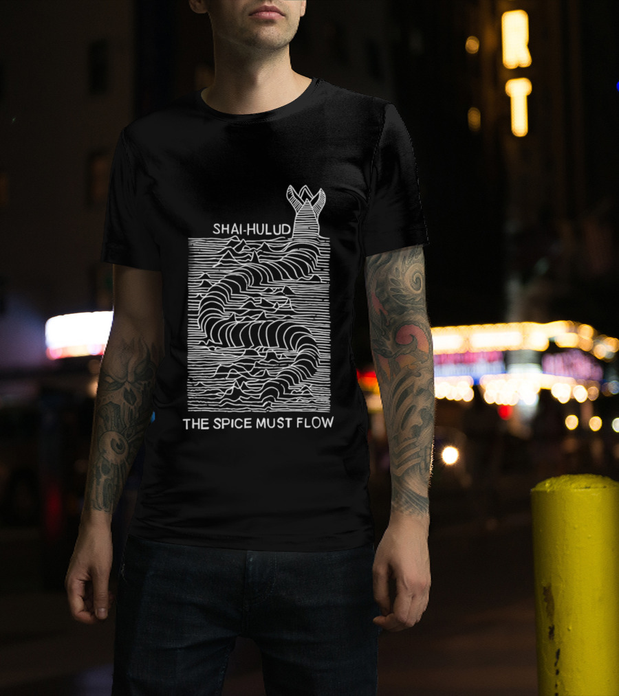 Shai Hulud The Spice Must Flow Dune Sandworm T-Shirt