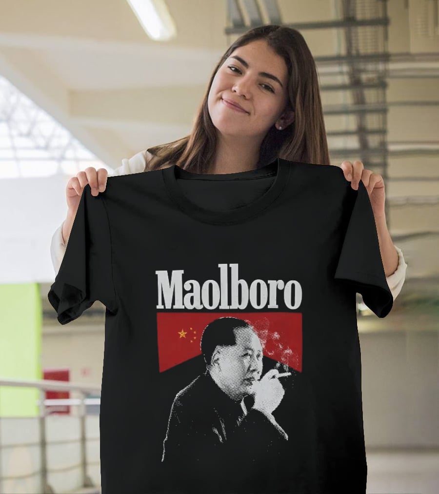 Maolboro Smoking Chairman Mao Zedong Communist T-Shirt