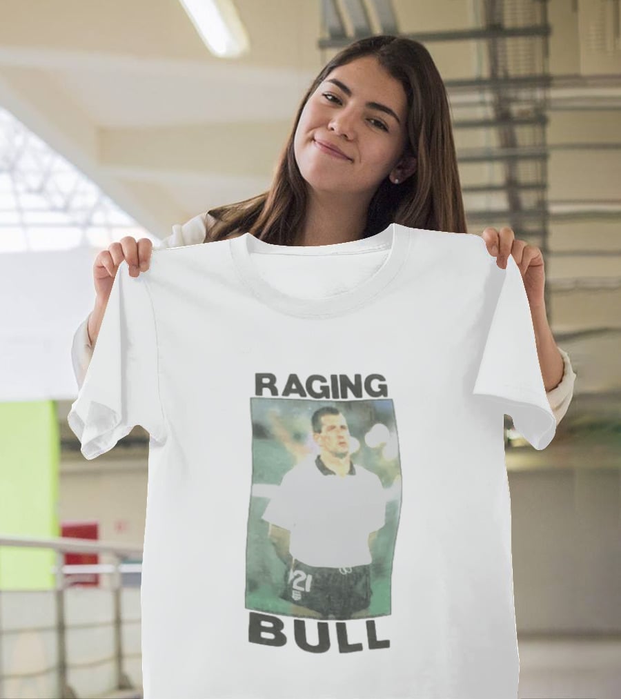 Raging Bull England Football 1989 1990 Player Number 21 T-Shirt