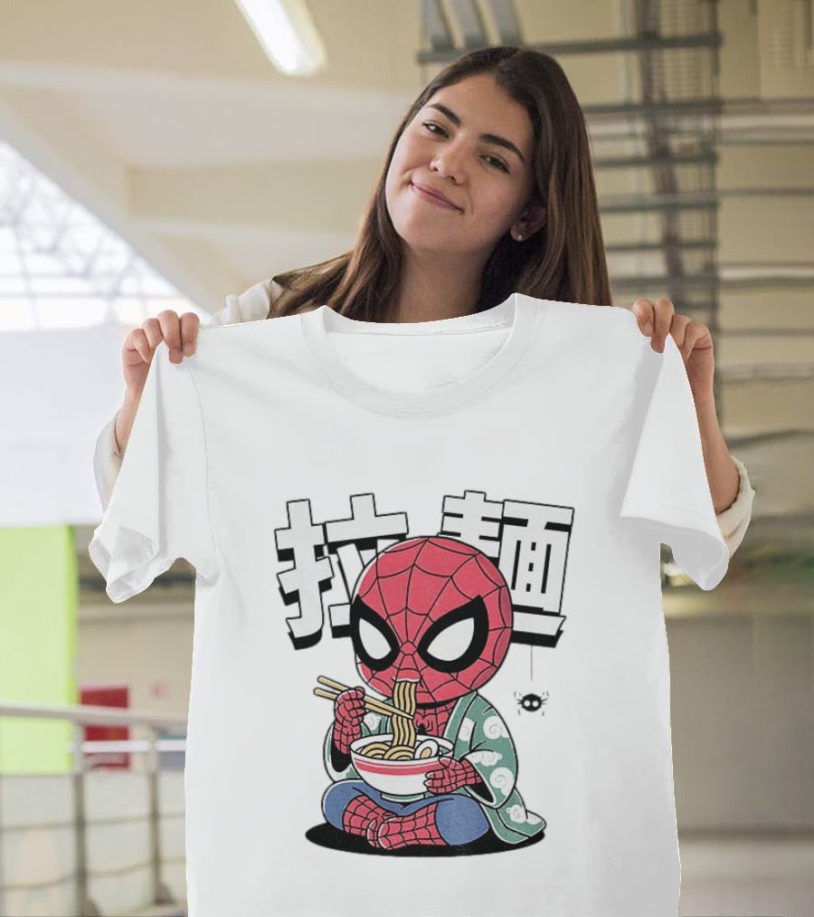 Spider Man Ramen Noodles Kanji Spideramen T-Shirt