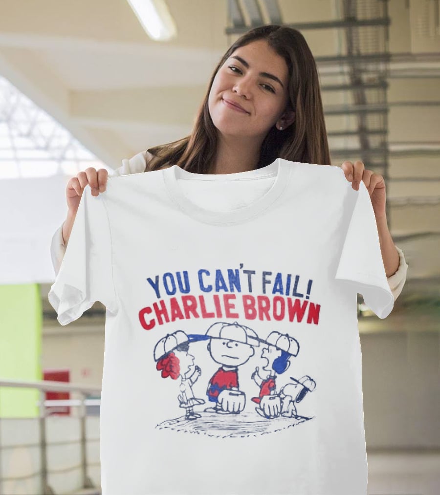 You Can't Fail Charlie Brown Peanuts Comic Classic Characters T-Shirt