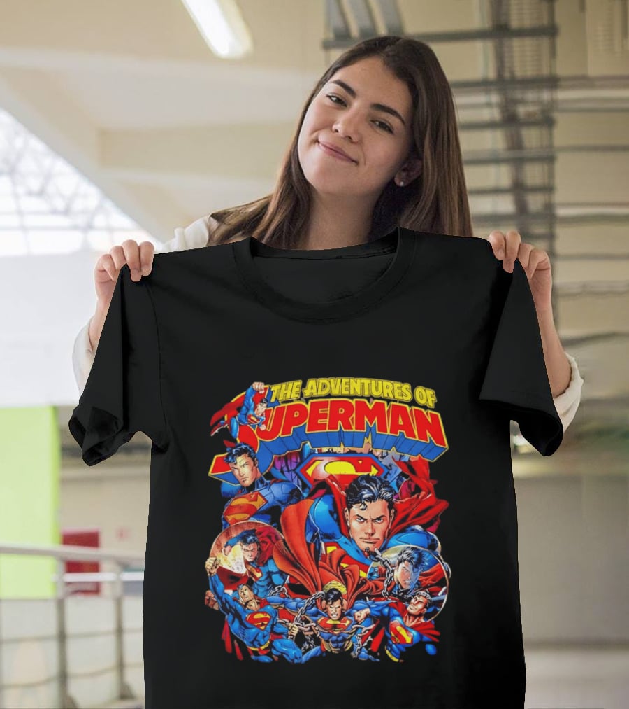 The Adventures Of Superman Iconic 2026 Comic Collage T-Shirt