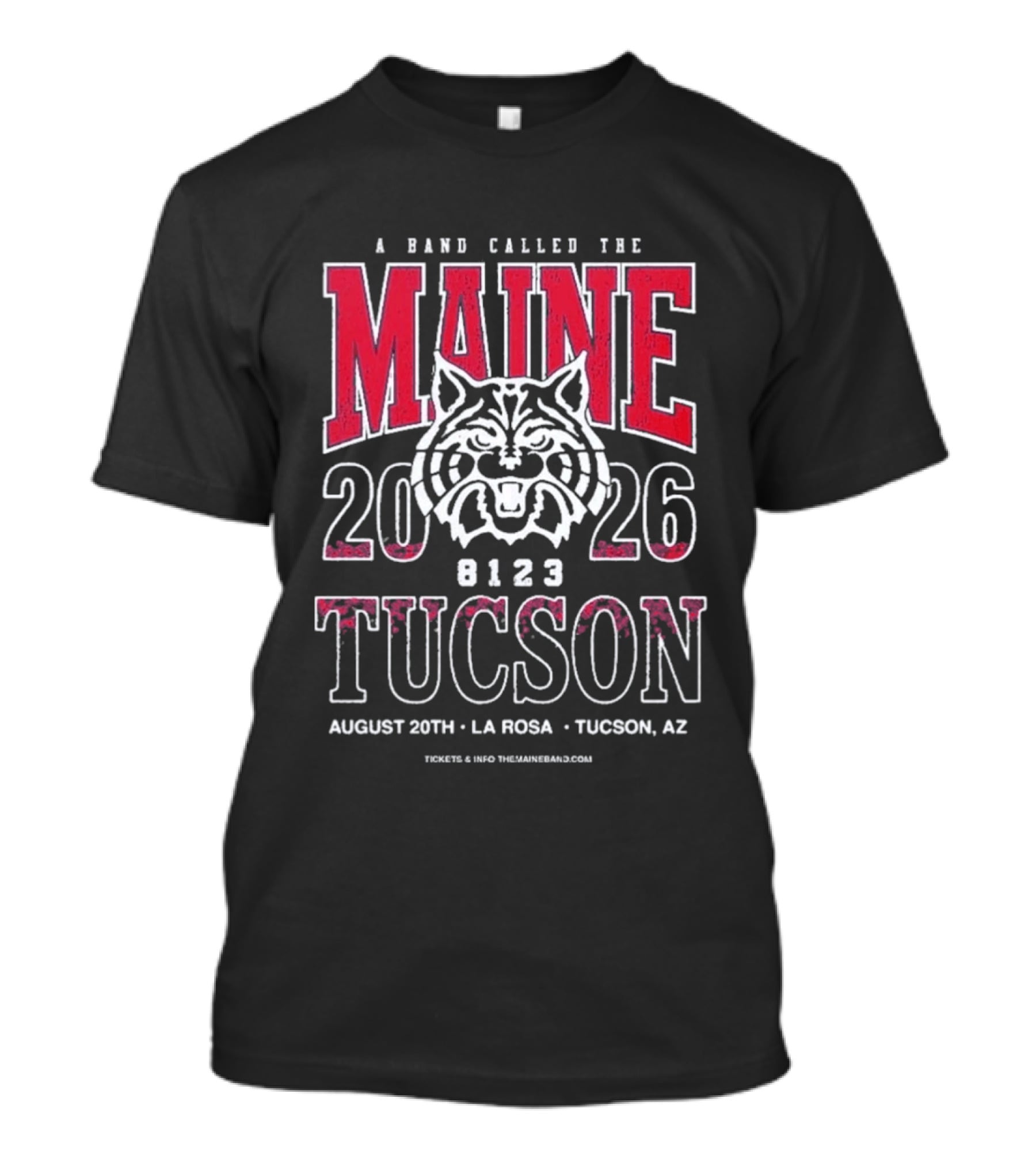 A Band Called The Maine 2026 Tucson AZ August 20th La Rosa Event T-Shirt