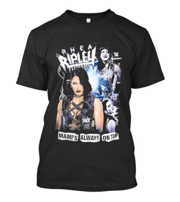 Rhea Ripley WWE Mami's Always On Top Wrestler Collage T-Shirt
