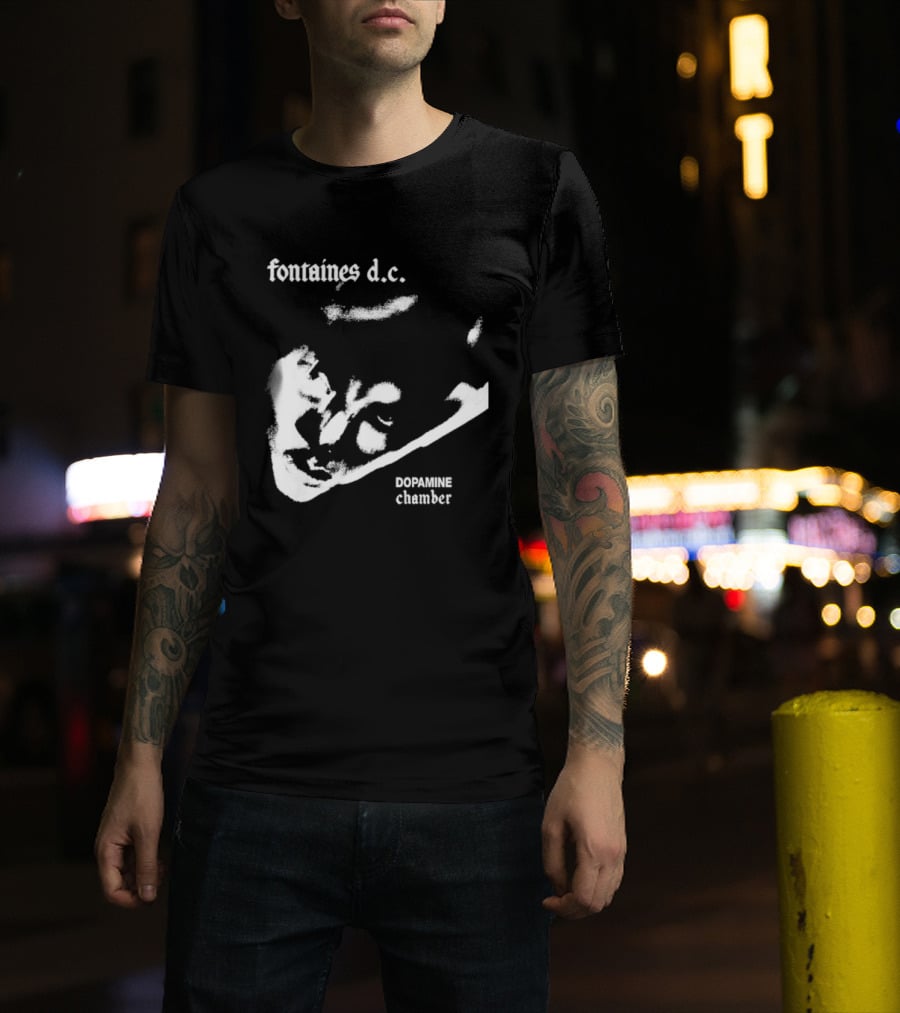 Fontaines D.C. Dopamine Chamber Black And White T-Shirt