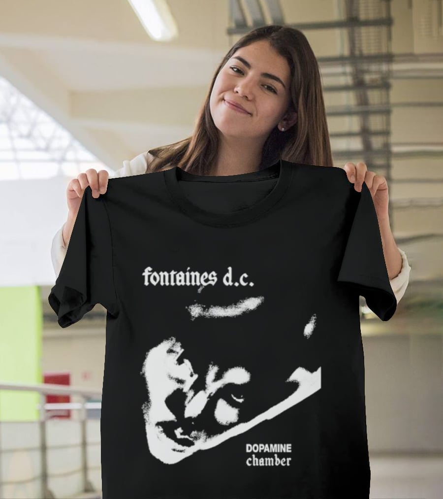 Fontaines D.C. Dopamine Chamber Black And White T-Shirt