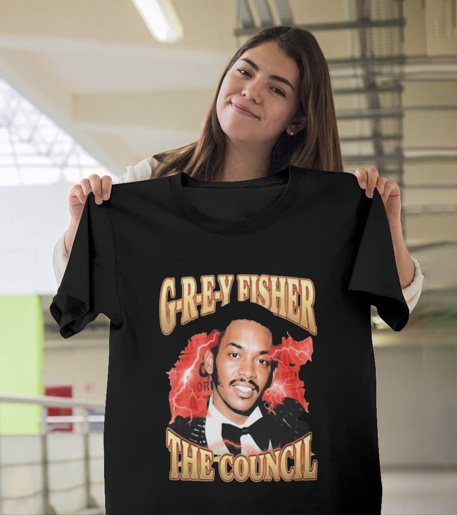 G REY Fisher The Council T-Shirt