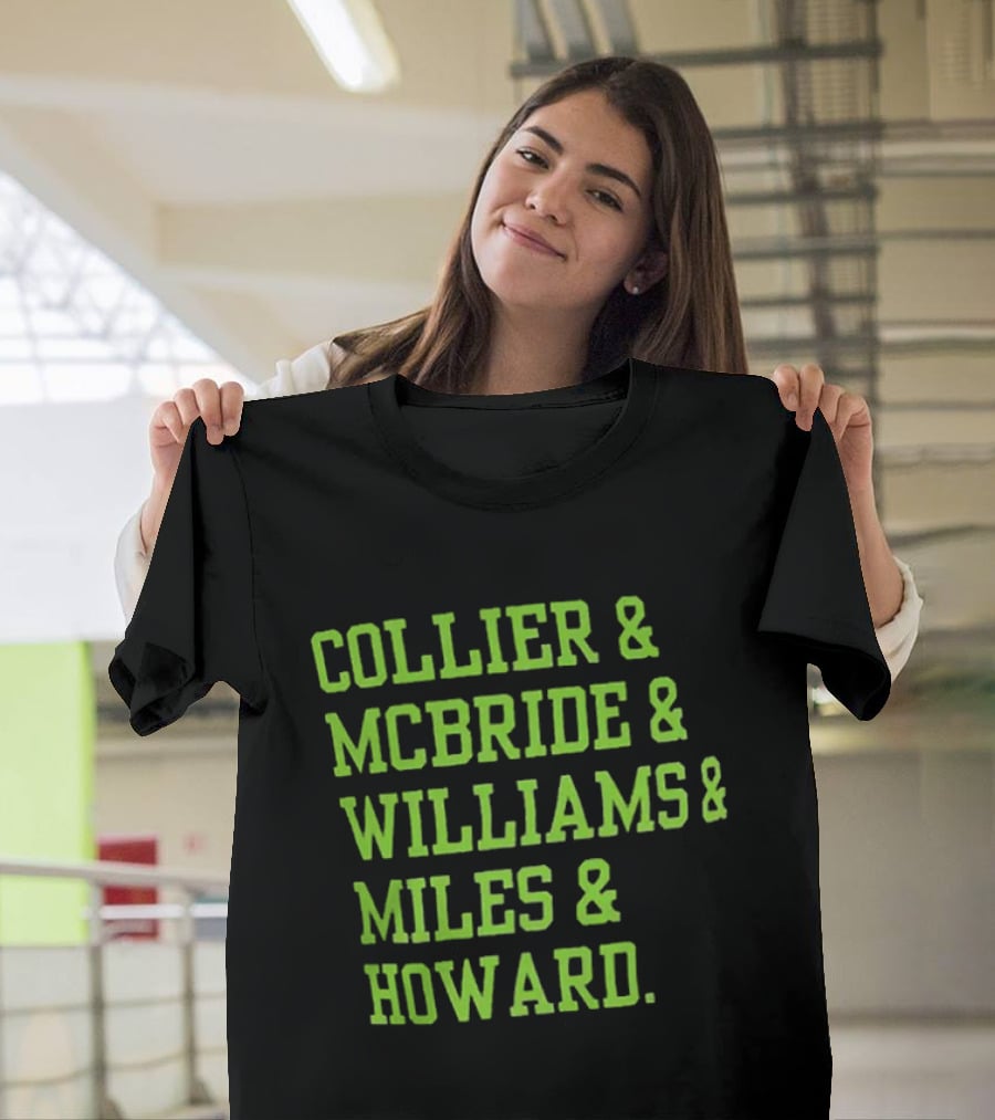 Collier McBride Williams Miles Howard Minnesota Lynx WNBA Players T-Shirt