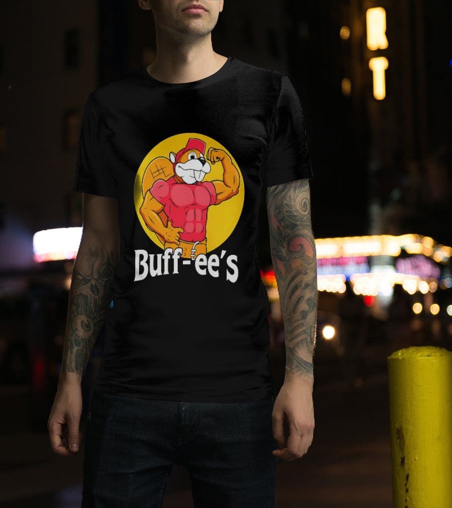 Buff Ee's Muscle Buc Ee's Beaver Fitness T-Shirt