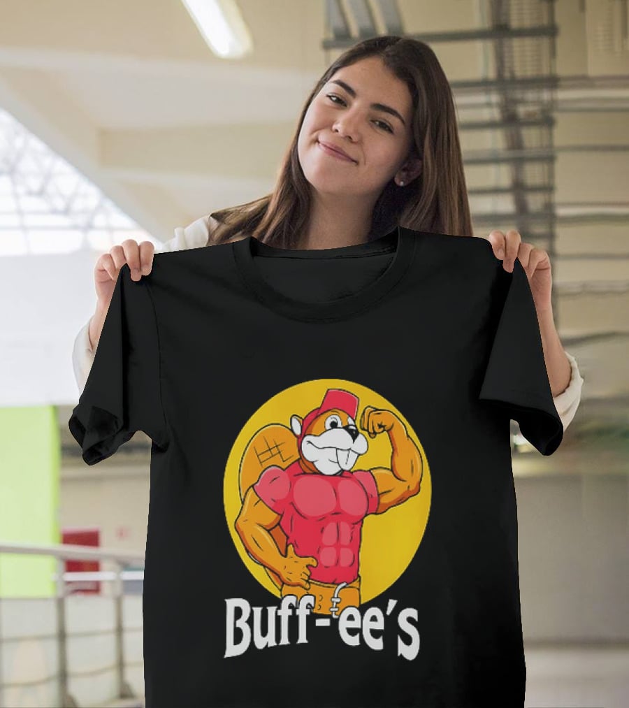 Buff Ee's Muscle Buc Ee's Beaver Fitness T-Shirt