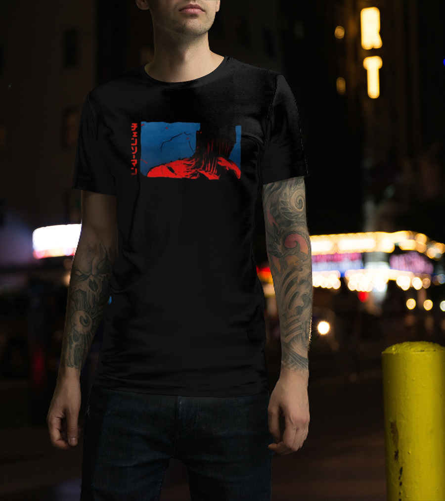 Chainsaw Man Nightmare Ink Dark Anime Art Manga T-Shirt